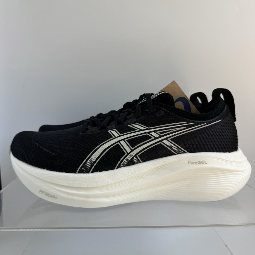 Brand New Asics GEL-Nimbus 27 Black 1012B752 Women's Size 6 WIDE